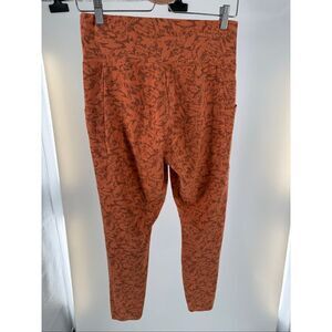 REI 7/8 Leggings Orange Floral Large